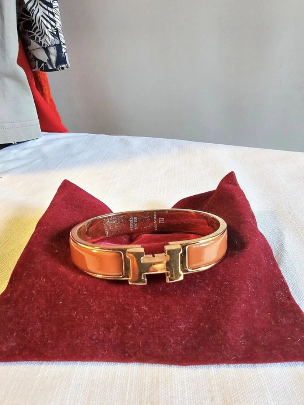 Hermès Clic H Bracelet Gold-Tone